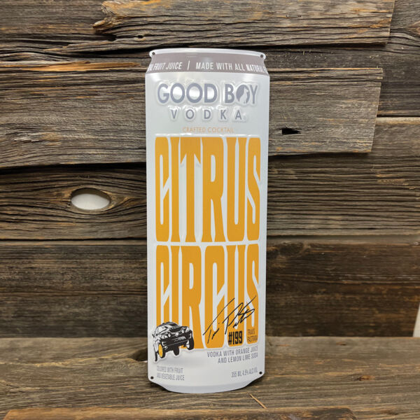 Good Boy Vodka Citrus Circus Tin Tacker Sign Thumbnail