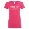 Women’s Glitter V-Neck T-Shirt Thumbnail